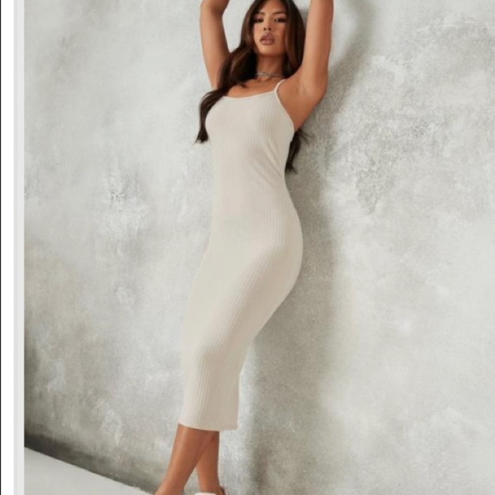 Ribbed cami maxi dress